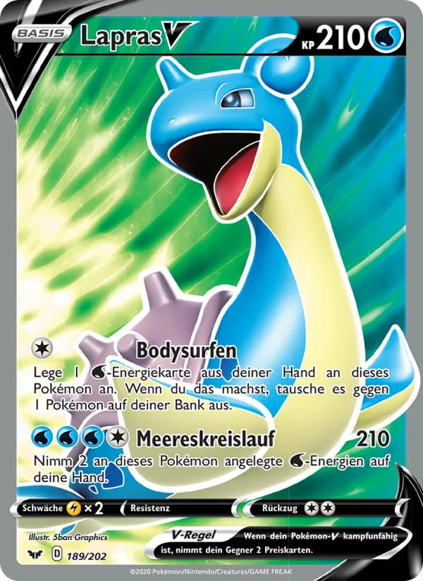 Lapras V, Schwert & Schild 189