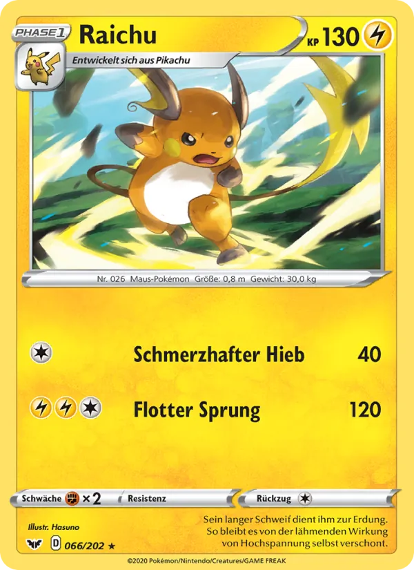 Raichu, Schwert & Schild 66