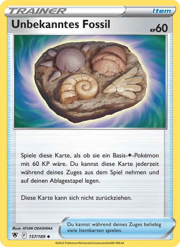 Unbekanntes Fossil, Astralglanz 157