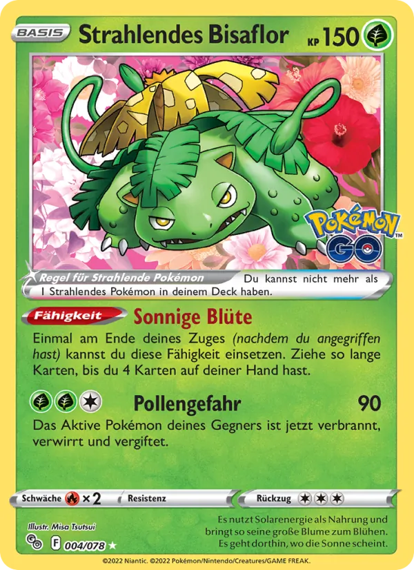 Strahlendes Bisaflor, Pokémon GO 004