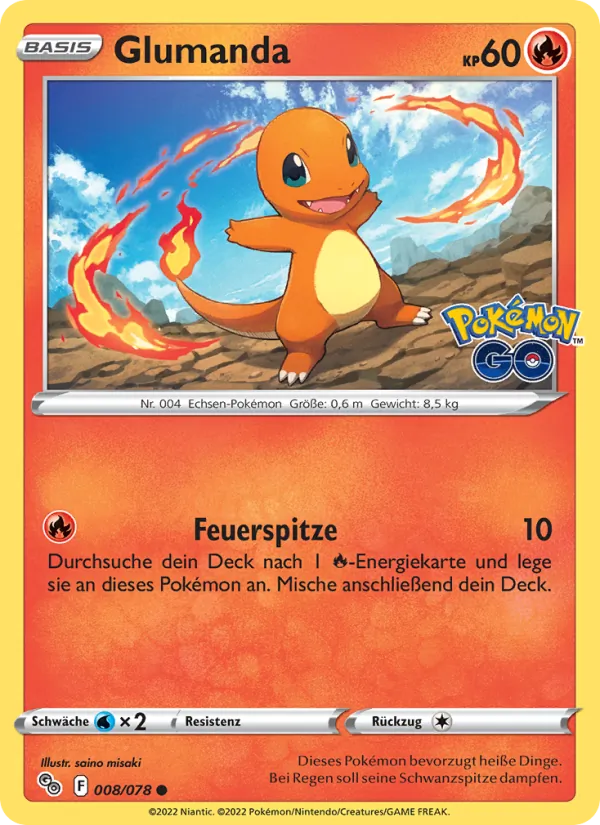 Glumanda, Pokémon GO 008
