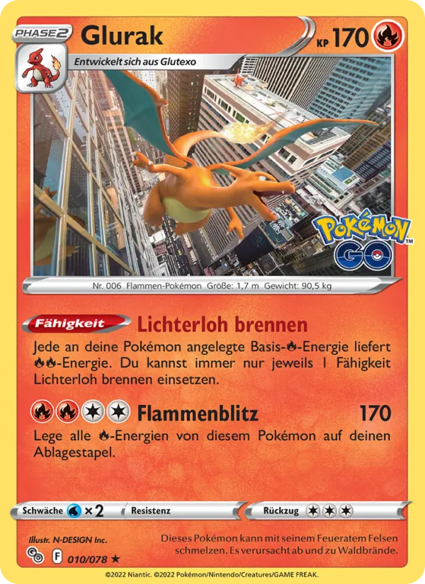 Glurak, Pokémon GO 010