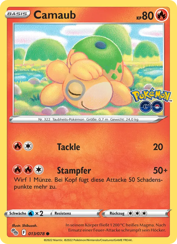 Camaub, Pokémon GO 013