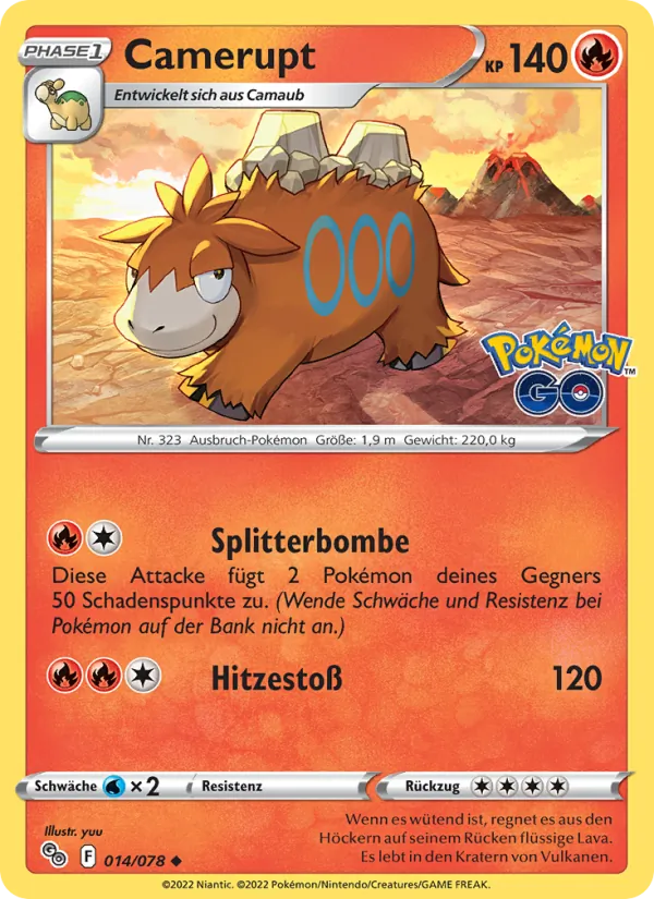 Camerupt, Pokémon GO 014