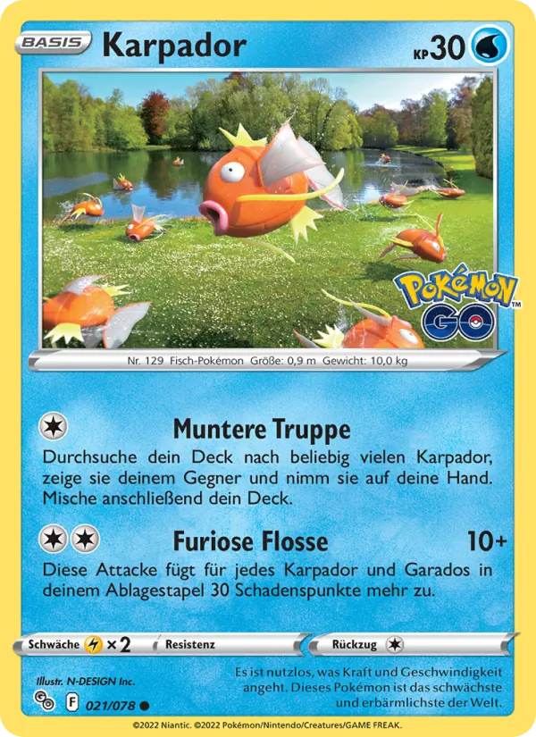 Karpador, Pokémon GO 021