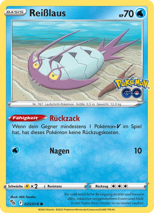 Reißlaus, Pokémon GO 025