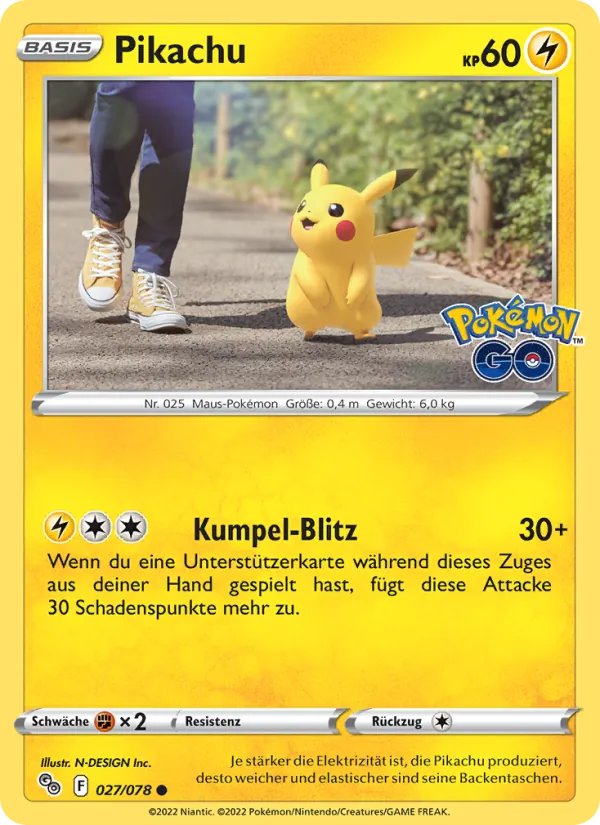 Pikachu, Pokémon GO 027