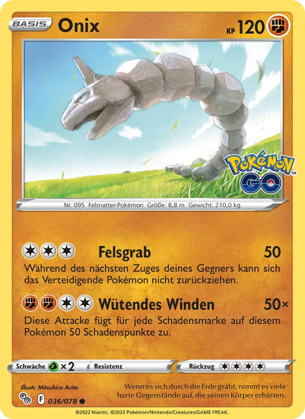 Onix, Pokémon GO 036