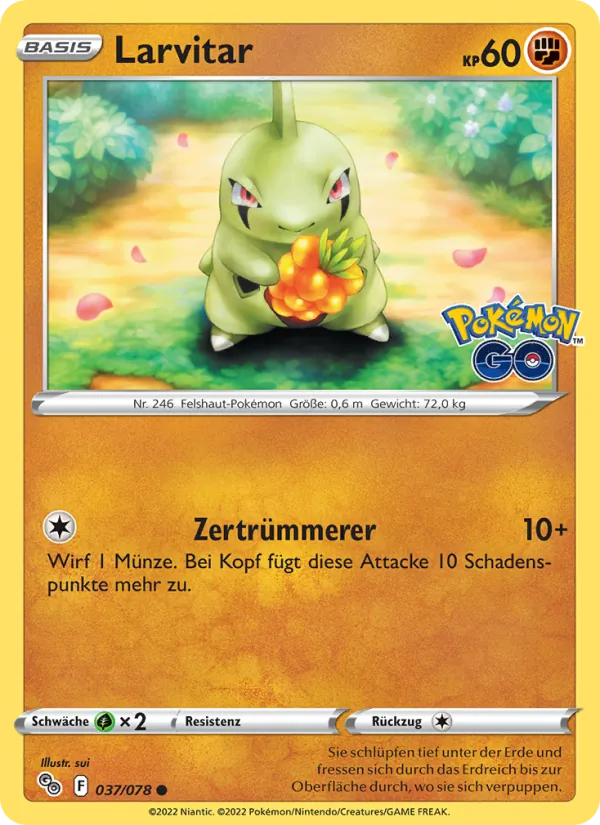 Larvitar, Pokémon GO 037