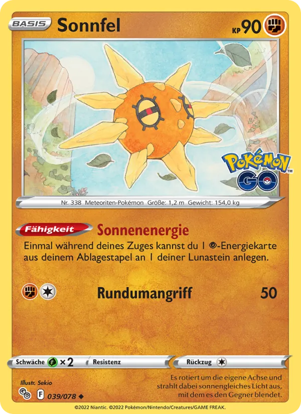Sonnfel, Pokémon GO 039