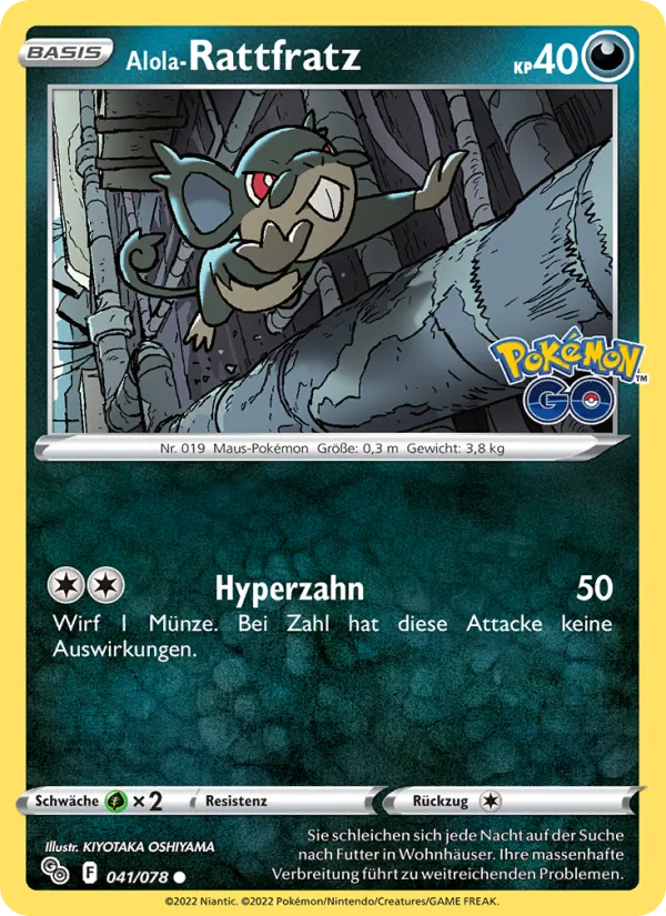 Alola-Rattfratz, Pokémon GO 041