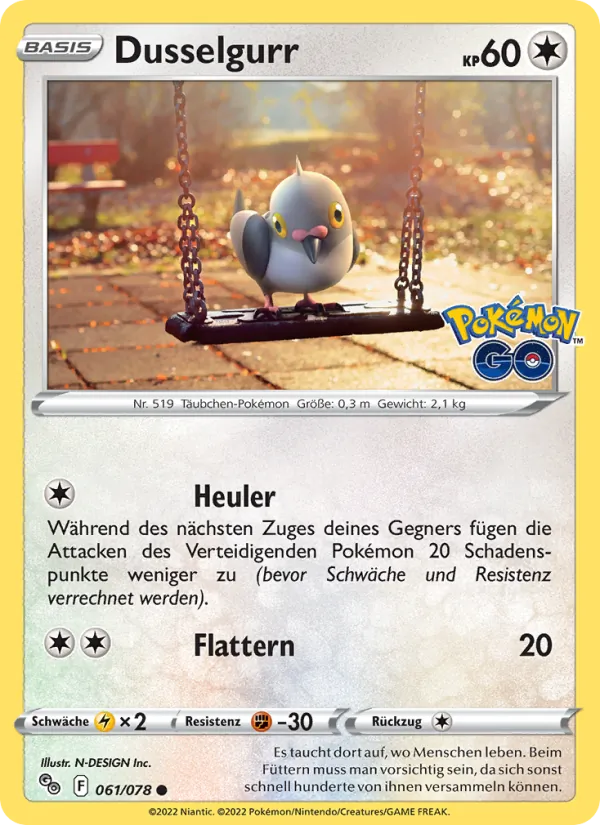 Dusselgurr, Pokémon GO 061