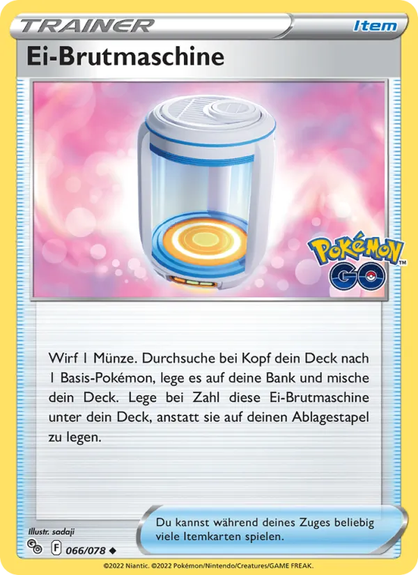 Ei-Brutmaschine, Pokémon GO 066