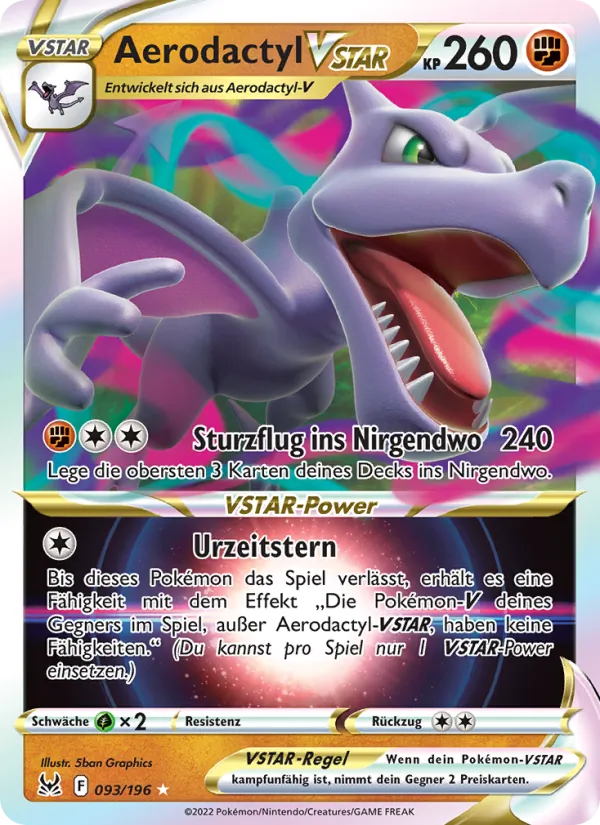 Aerodactyl VSTAR, Verlorener Ursprung 093