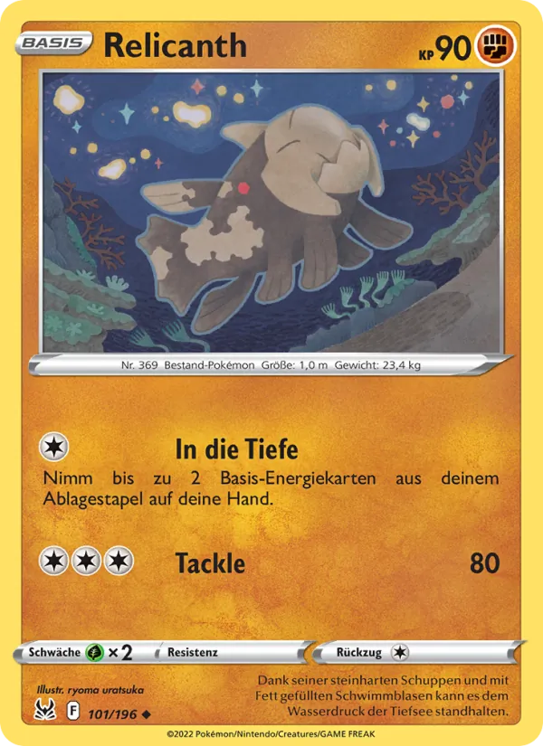 Relicanth, Verlorener Ursprung 101