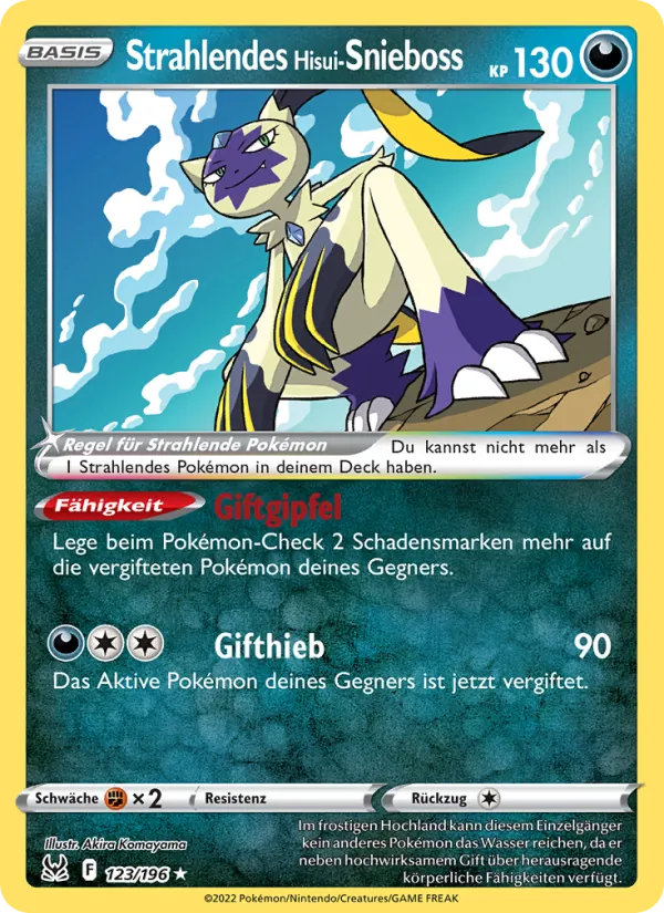Strahlendes Hisui-Snieboss, Verlorener Ursprung 123