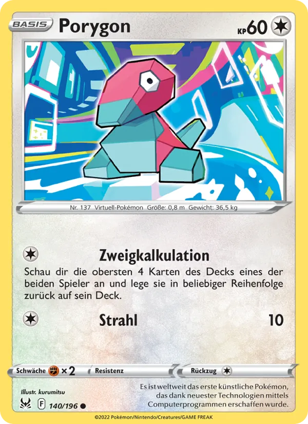 Porygon, Verlorener Ursprung 140