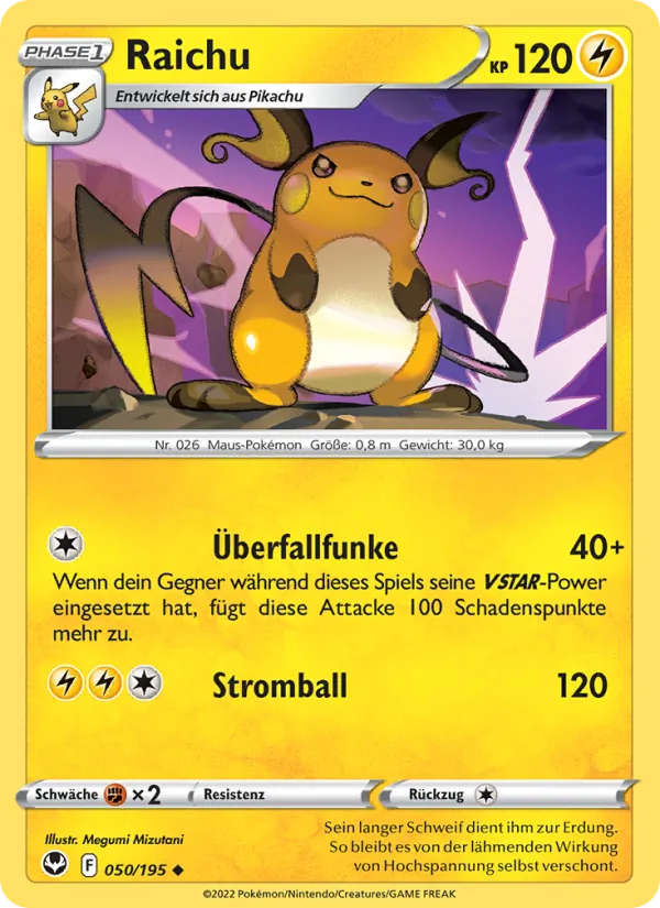 Raichu, Silberne Sturmwinde 050