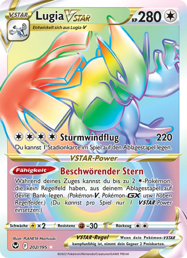 Lugia VSTAR, Silberne Sturmwinde 202