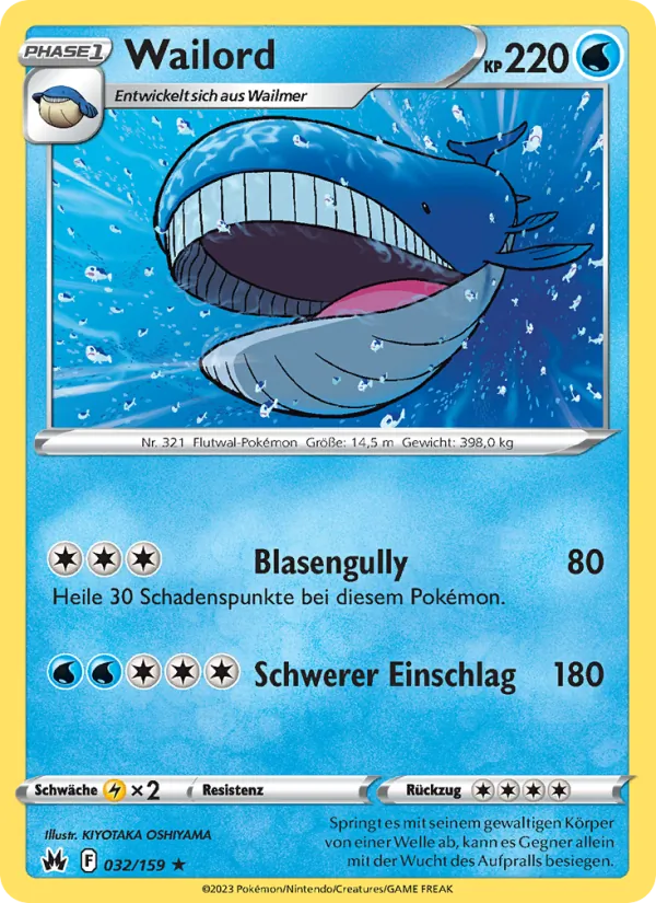 Wailord, Zenit der Könige 032