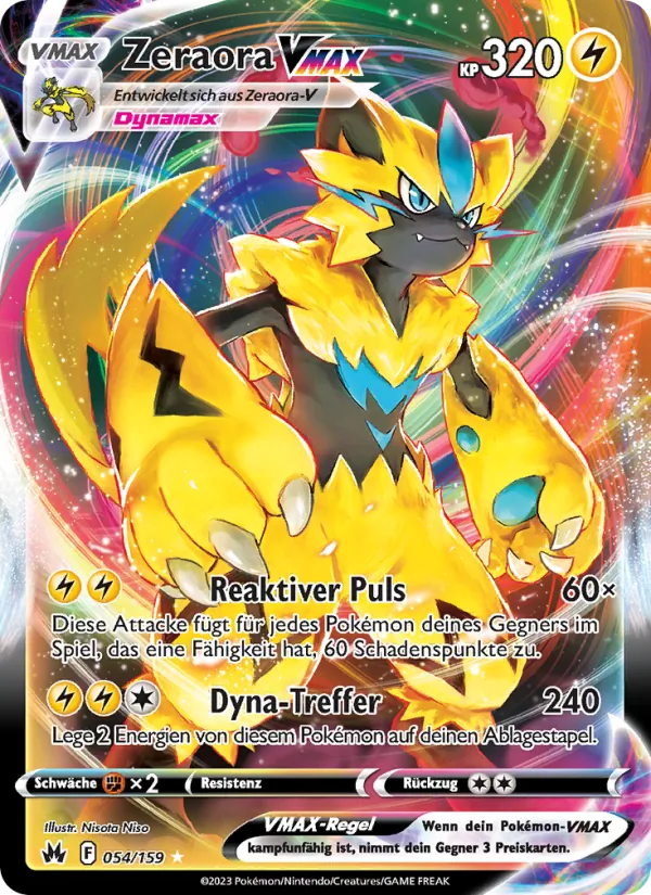 Zeraora VMAX, Zenit der Könige 054