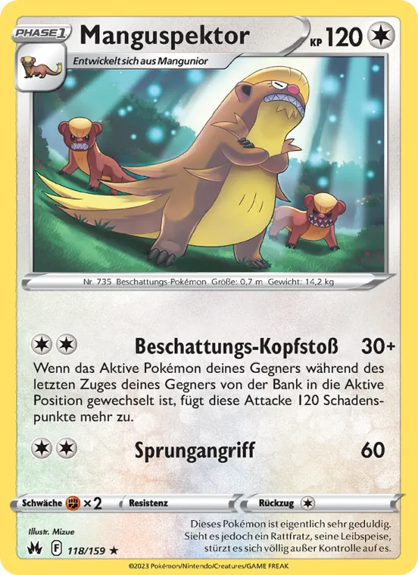 Manguspektor, Zenit der Könige 118