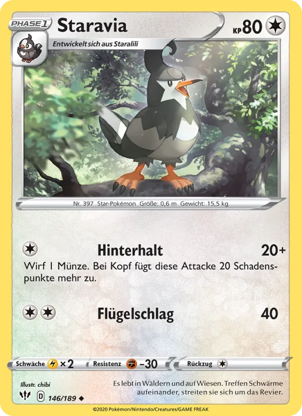 Staravia, Flammende Finsternis 146