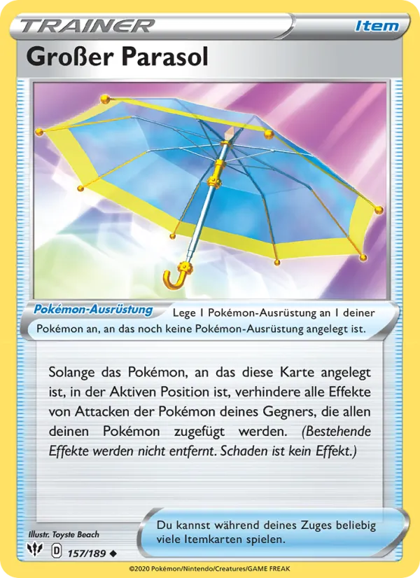Großer Parasol, Flammende Finsternis 157