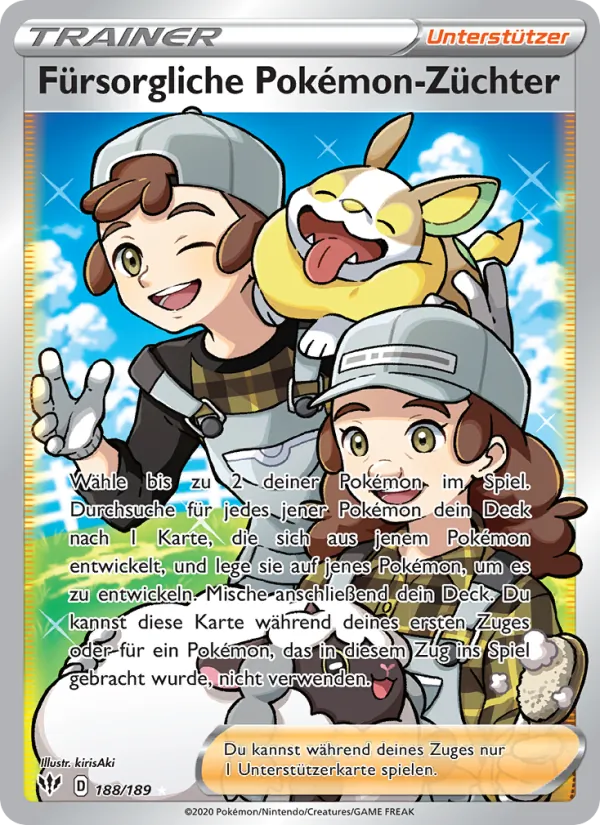 Fürsorgliche Pokémon-Züchter, Flammende Finsternis 188