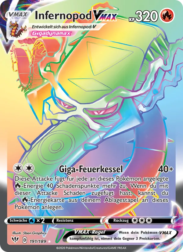 Infernopod VMAX, Flammende Finsternis 191
