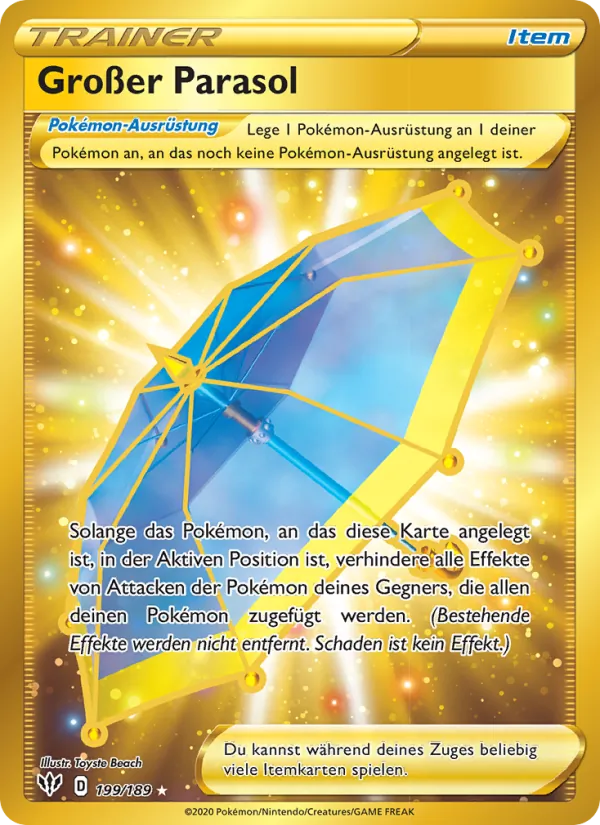 Großer Parasol, Flammende Finsternis 199