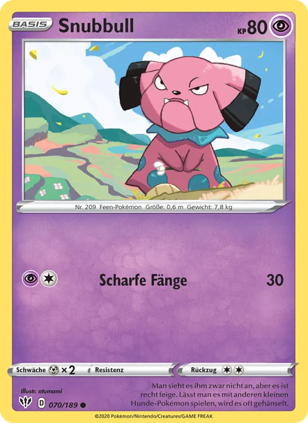 Snubbull, Flammende Finsternis 70