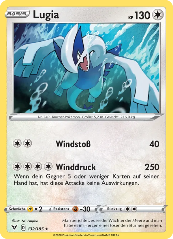 Lugia, Farbenschock 132