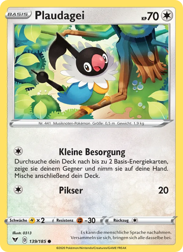 Plaudagei, Farbenschock 139