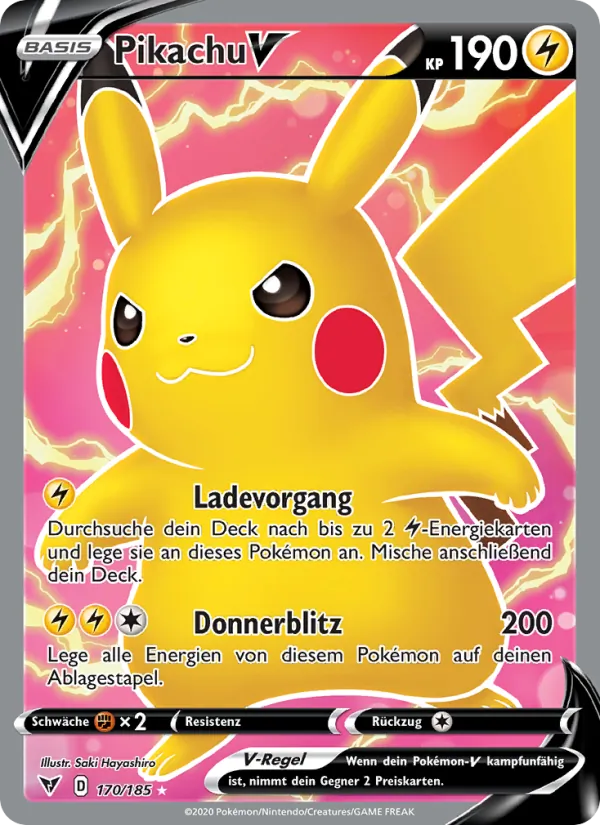 Pikachu V, Farbenschock 170