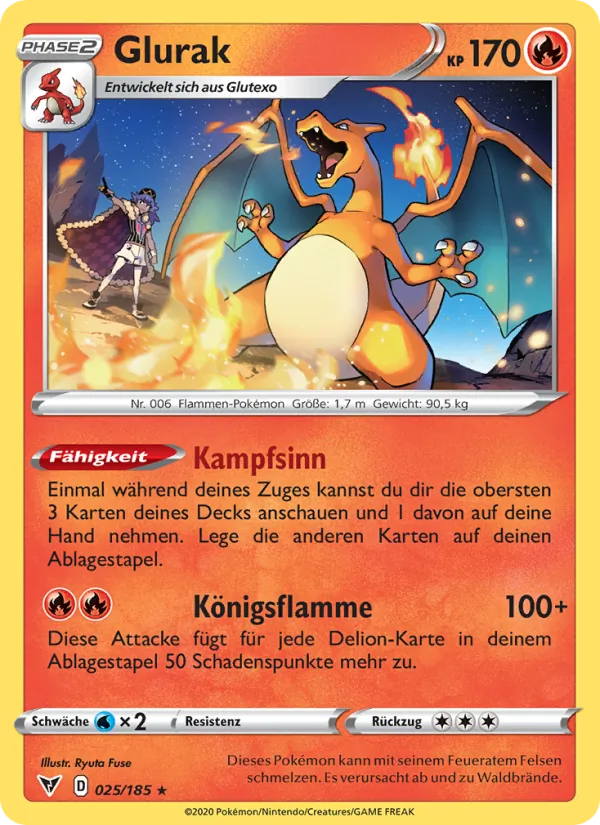 Glurak, Farbenschock 25