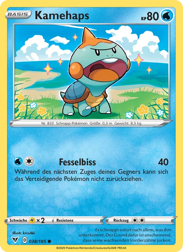 Kamehaps, Farbenschock 38