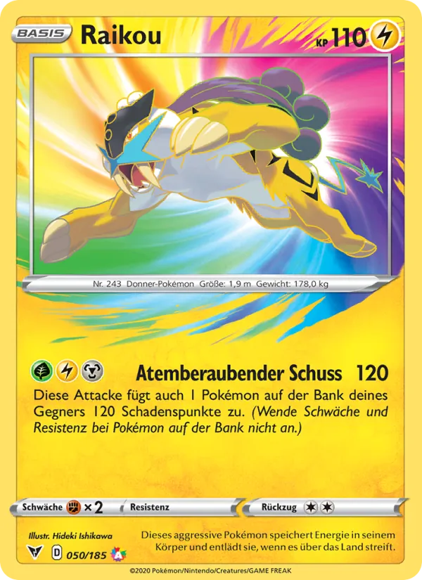 Raikou, Farbenschock 50