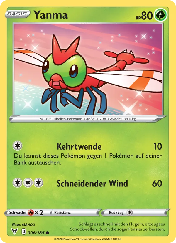Yanma, Farbenschock 6