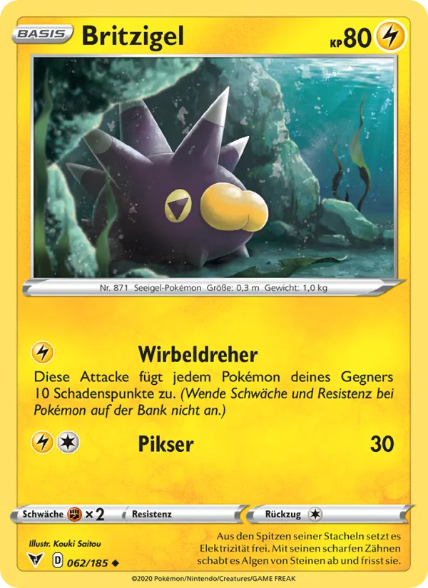 Britzigel, Farbenschock 62
