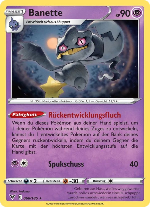 Banette, Farbenschock 68