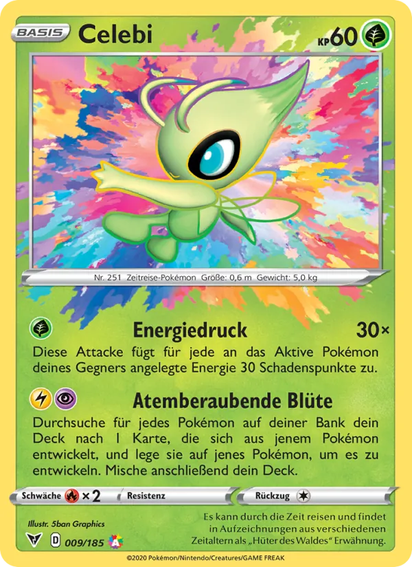 Celebi, Farbenschock 9