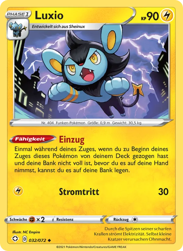 Luxio, Glänzendes Schicksal 32