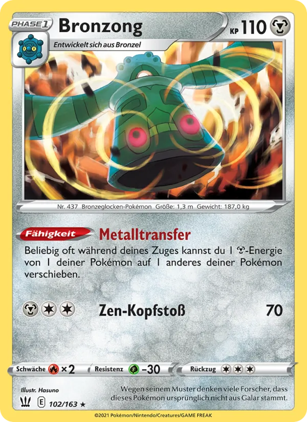Bronzong, Kampfstile 102