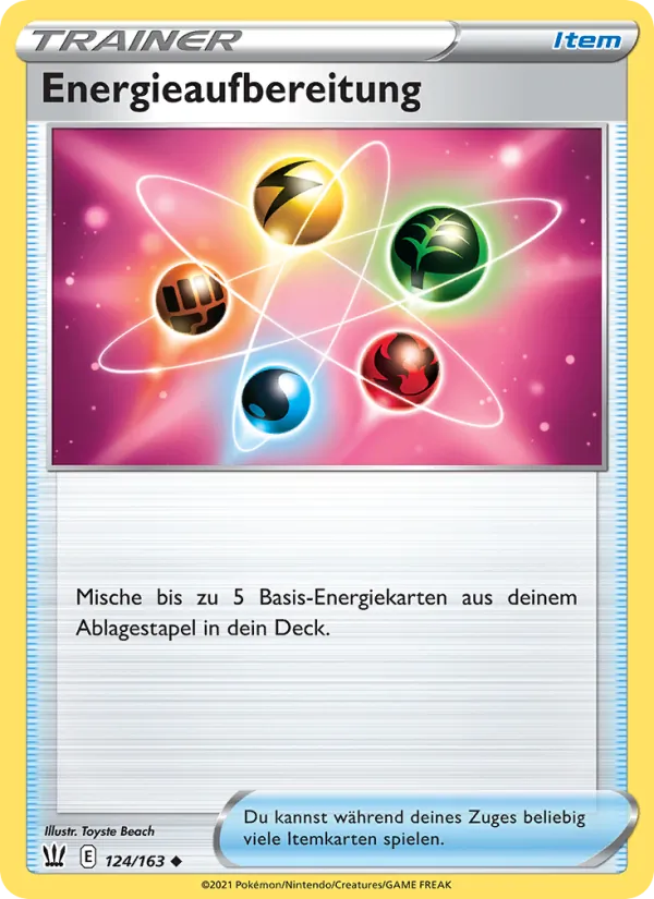 Energieaufbereitung, Kampfstile 124