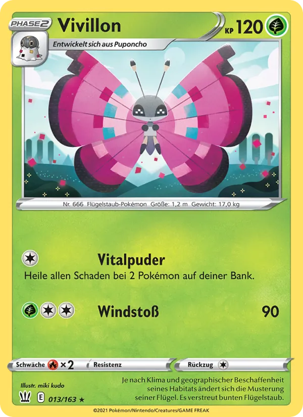 Vivillon, Kampfstile 13