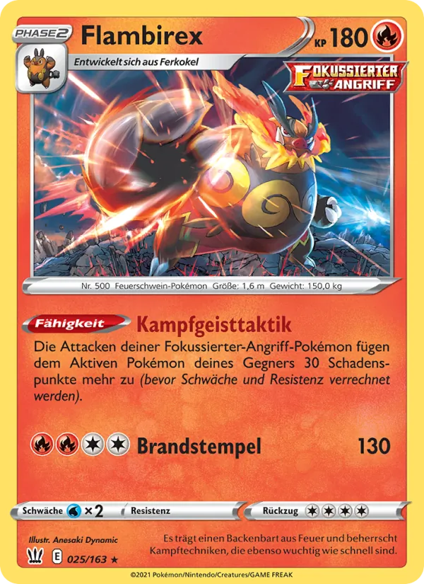 Flambirex, Kampfstile 25