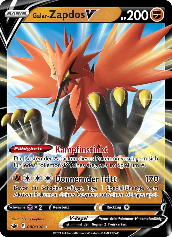 Galar-Zapdos V, Schaurige Herrschaft 80