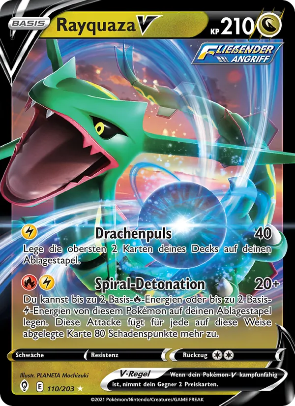 Rayquaza V, Drachenwandel 110