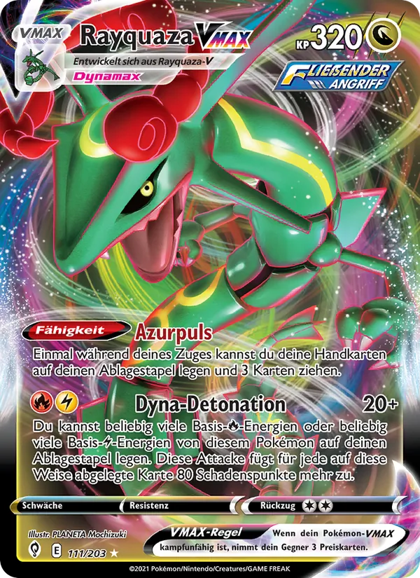 Rayquaza VMAX, Drachenwandel 111